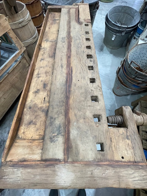 Vintage / Rustic European  Woodworking  Workbench #7220