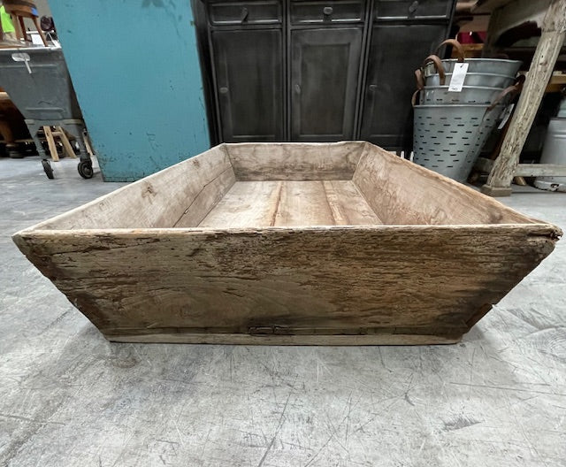 Large Vintage  French  Wine Yard Wooden  Display Tray  #7221