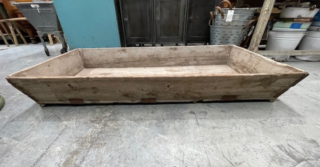 Large Vintage  French  Wine Yard Wooden  Display Tray  #7221
