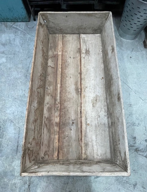 Large Vintage  French  Wine Yard Wooden  Display Tray  #7221