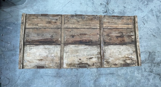 Large Vintage  French  Wine Yard Wooden  Display Tray  #7221