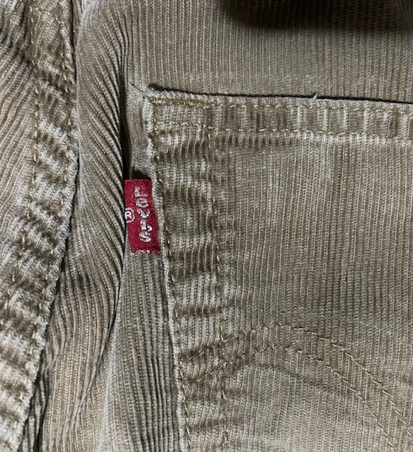 Vintage Nugat Cord 551  Levi Pants   #W146