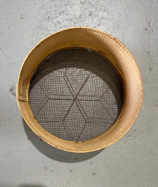 Vintage  European Wooden Sieve #6271