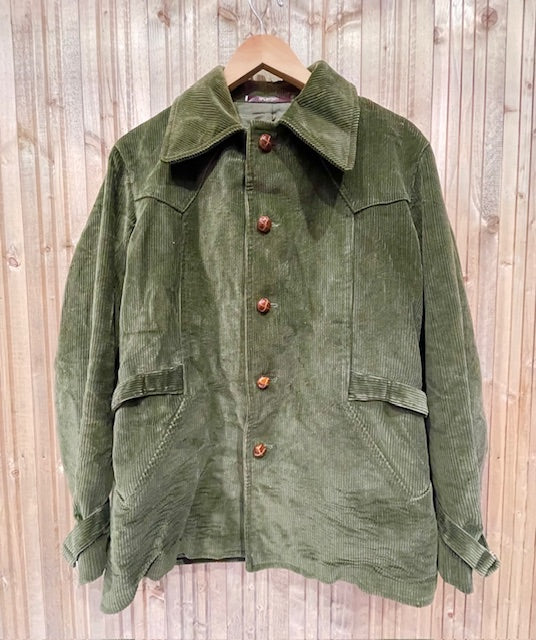 Vintage Sage Green Cord Jacket #VS16