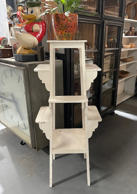 Vintage European Wooden Plant Stand #6293