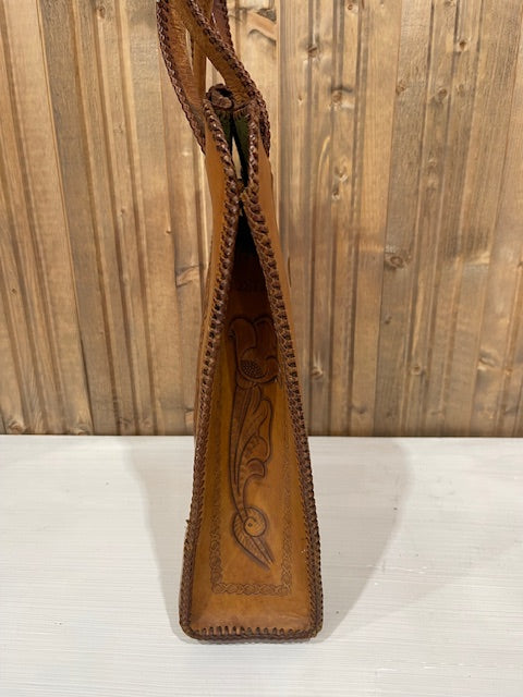 Vintage Tooled  Leather Bag  #VS26