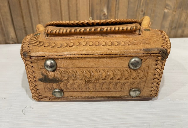 Vintage Tooled  Leather Bag  #VS27