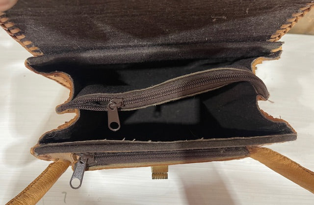 Vintage Tooled  Leather Bag  #VS27