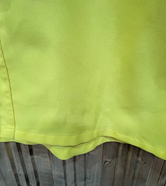 Mens Vintage Long  Sleeve Bright Yellow  Shirt  #VS28