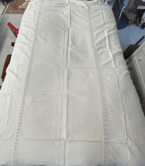 1940s  Linen/Hemp Sheet    #7222  (Read Information About This Item)