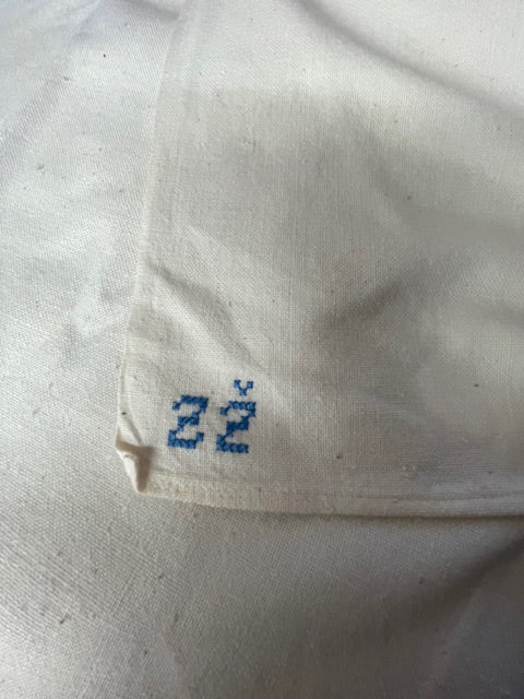 1940s  Linen/Hemp Sheet    #7223  (Read Information About This Item)