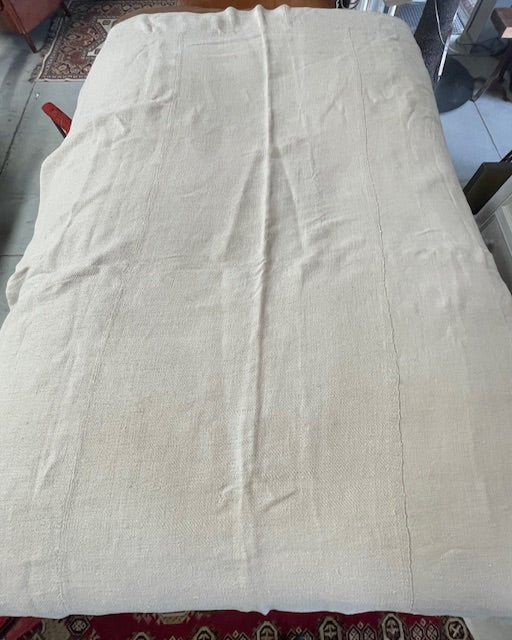 1940s  Linen/Hemp Sheet    #7227 .  (Read Information About This Item)
