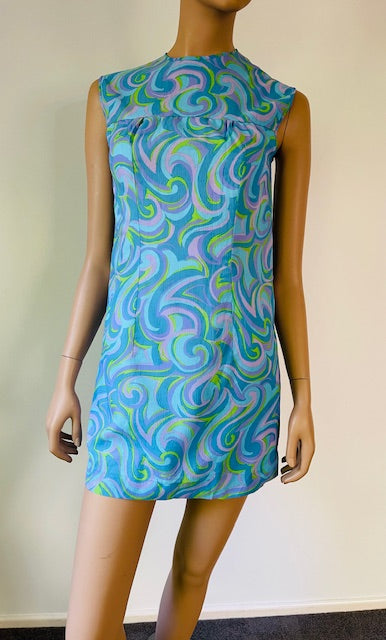 1970s Mini   Dress #B109