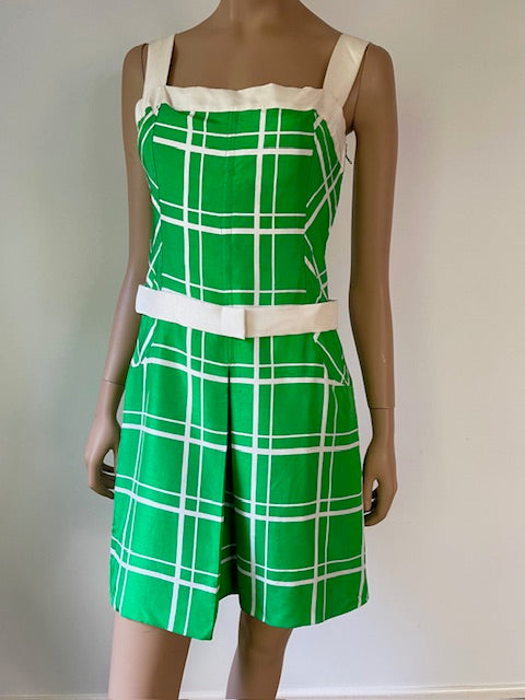 French  ( Jane Lend ) Vintage Silk  Dress  #B113