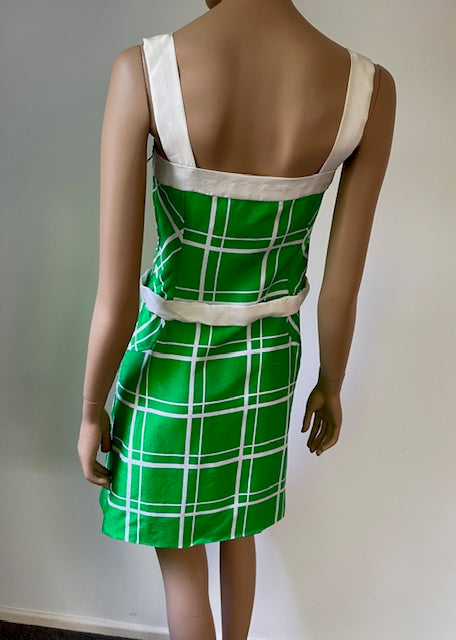 French  ( Jane Lend ) Vintage Silk  Dress  #B113