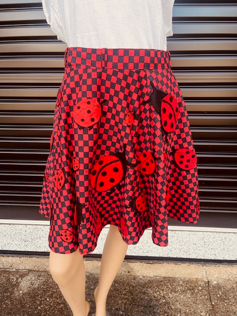 Vintage Lady Bug  Skirt  #B118