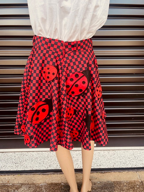 Vintage Lady Bug  Skirt  #B118