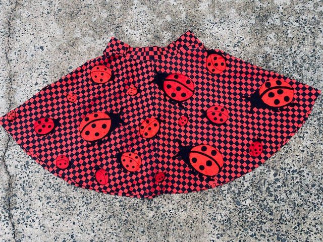Vintage Lady Bug  Skirt  #B118