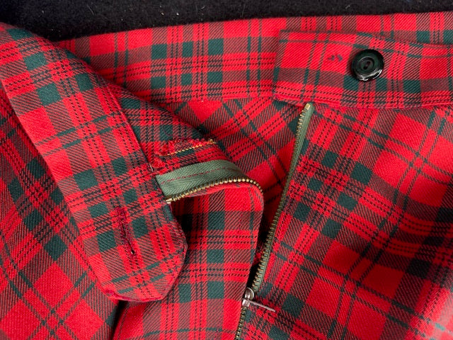 Vintage Tartan A-Line  Skirt  #B123