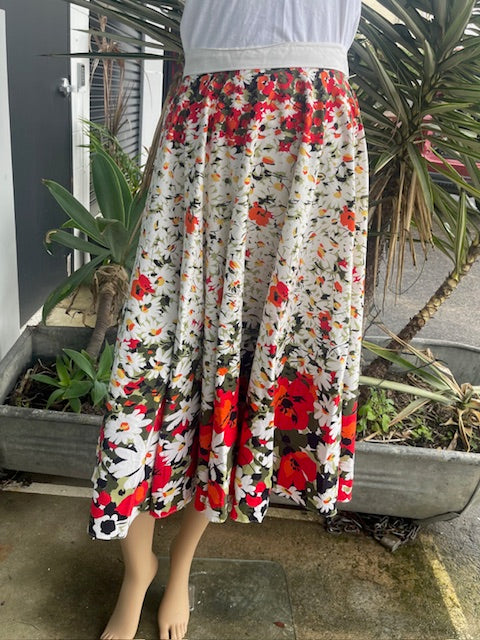 Vintage Cotton Circle Skirt  #B128