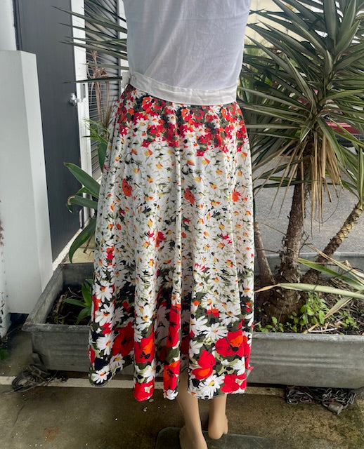 Vintage Cotton Circle Skirt  #B128