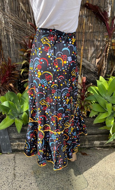 1970s Maxi Skirt  #B149