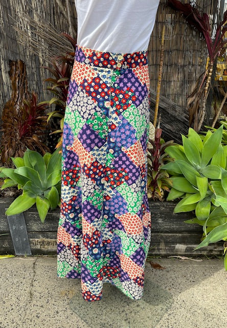 1970s Maxi Skirt  #B150