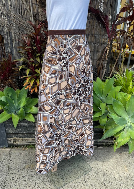 1970s Maxi Skirt  #B151