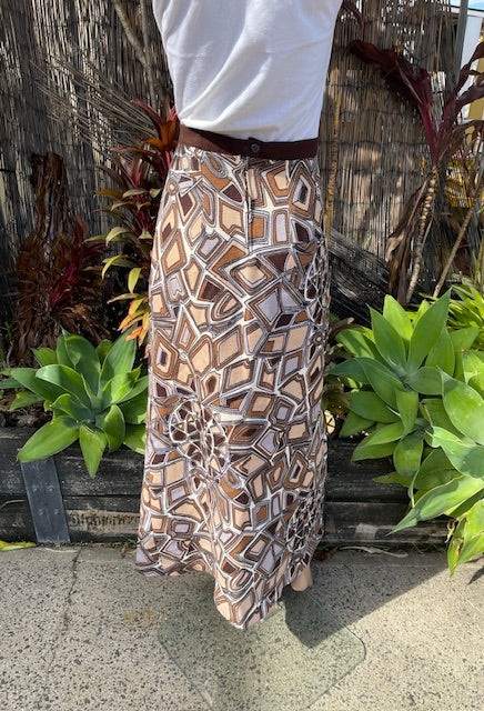 1970s Maxi Skirt  #B151