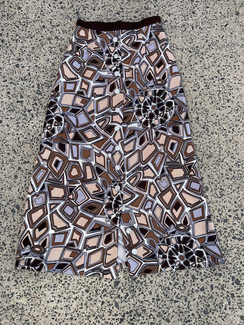 1970s Maxi Skirt  #B151