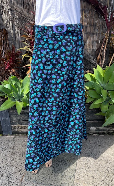1970s Cord Maxi Skirt  #B157