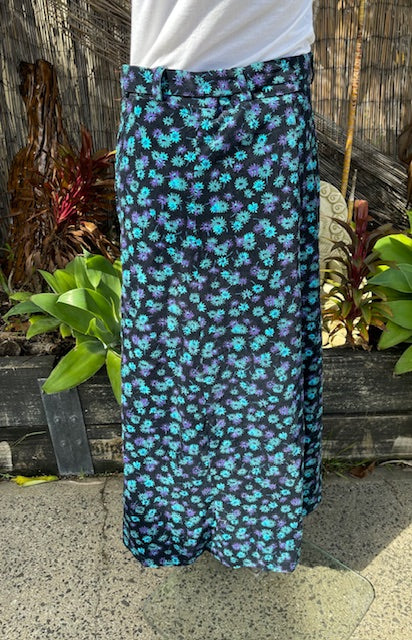 1970s Cord Maxi Skirt  #B157