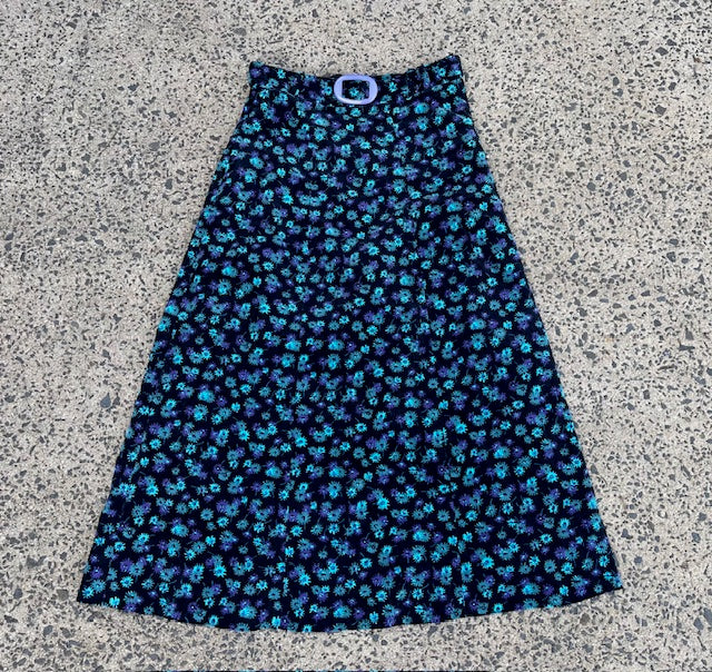 1970s Cord Maxi Skirt  #B157