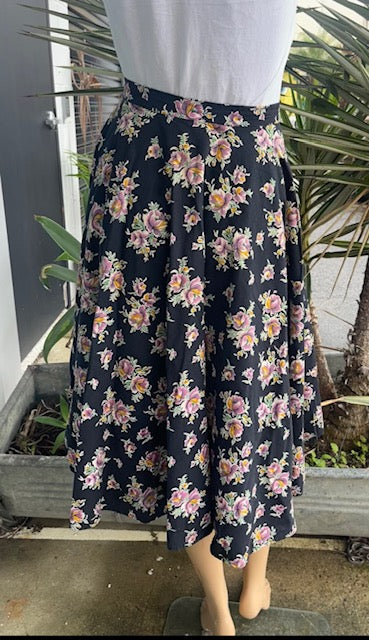 Vintage Cotton Circle Skirt  #B129