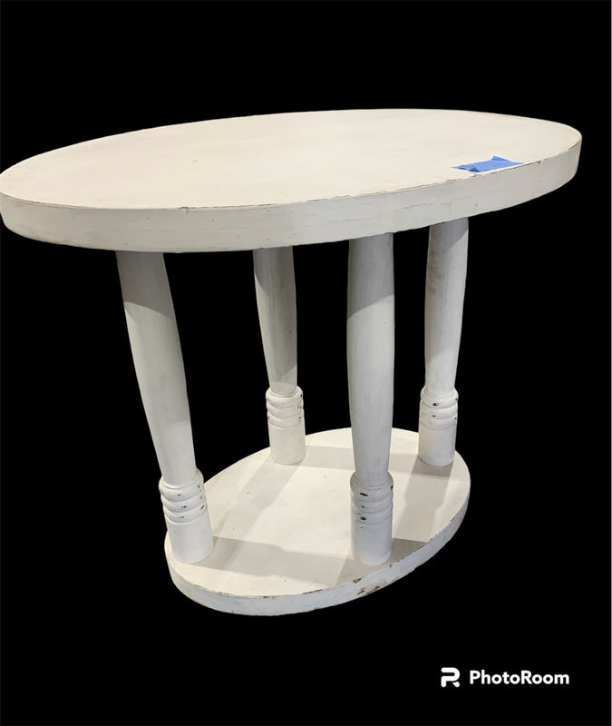 Vintage White Wooden Table #4980