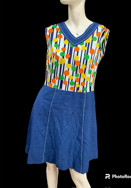 1960 / 70s Dress #R24  FREE  AUS POSTAGE