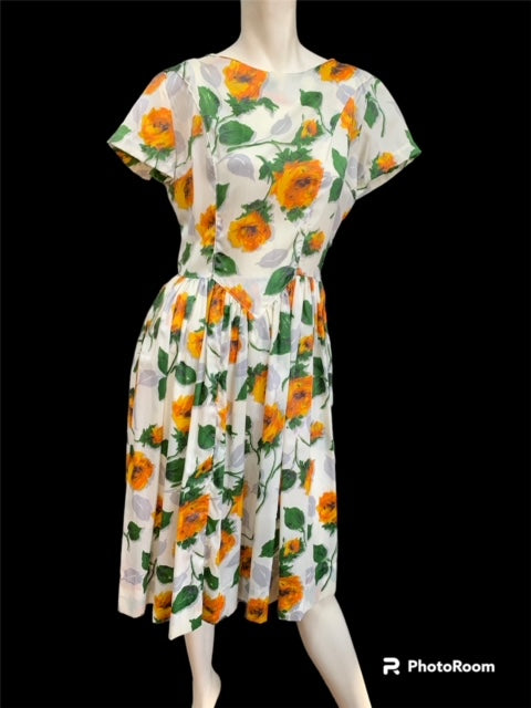 1950s Dress #R43  FREE  AUS POSTAGE