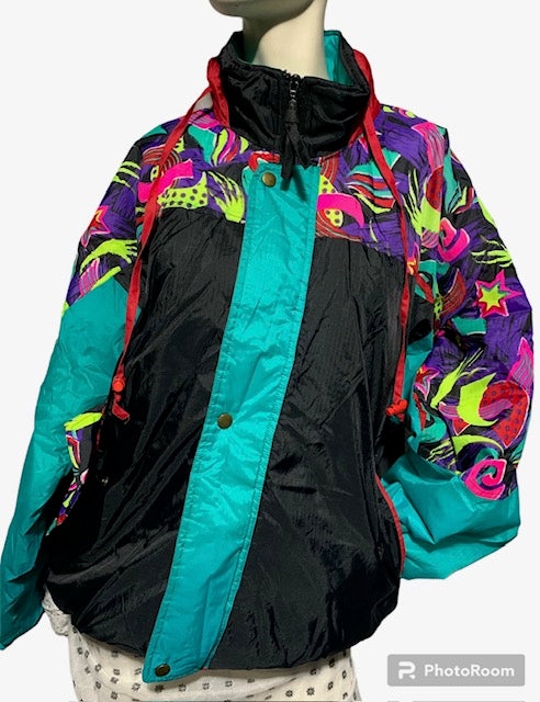 Secondhand/ Vintage Ski Windbreaker  Jacket  #W29   Includes AUS Postage