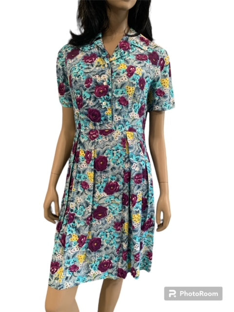 1950s Vintage Cotton Dress #R16  Includes   AUS POSTAGE