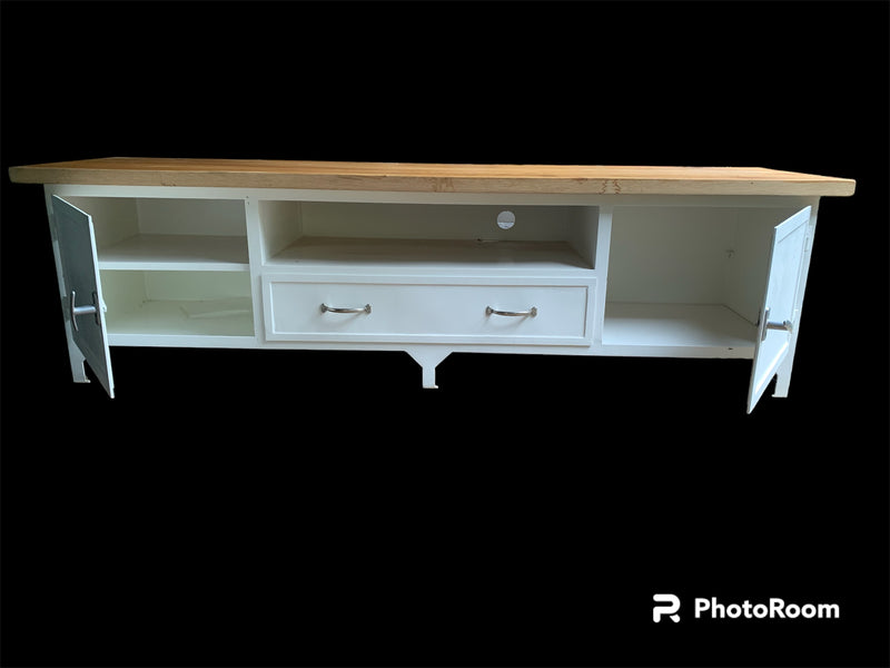 European Metal with Wooden Top TV Unit  # 5787