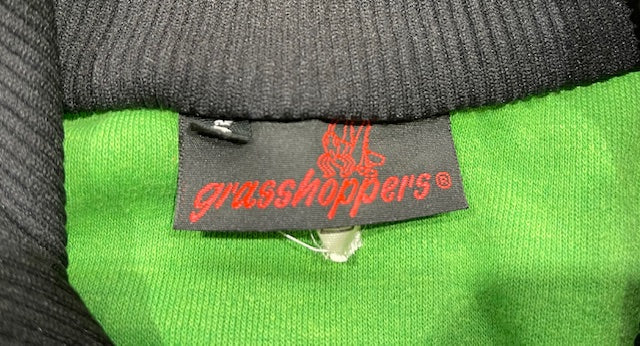 Vintage Bright Green Track Top    #W254