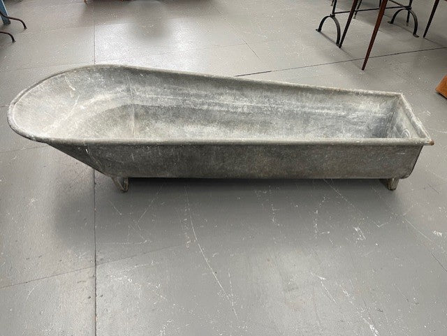 Vintage European Galvanised Bathtub #5951 Byron