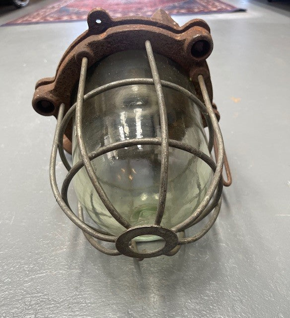 Vintage Industrial CZECH Rustic Bunker   Light  #6221    Byron