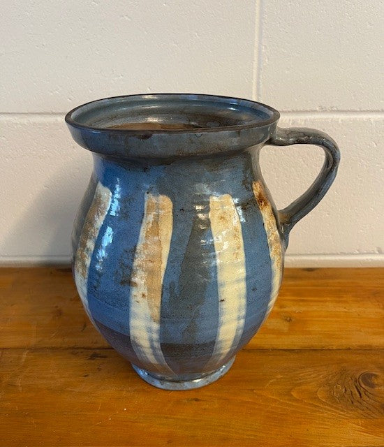 Vintage  Glazed  Hungarian  Terracotta Pot  #6439  Byron