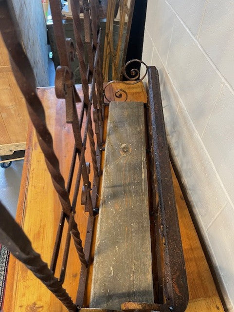 Vintage Wrought Iron Wall / Balcony Planter #6424 Byron