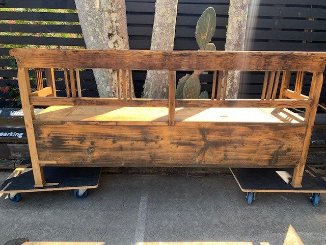Vintage  Hungarian Box Bench Seat  #5205 Byron