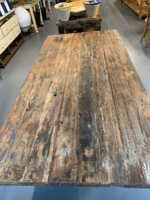 WoodenTop Wrought Iron Base  Kitchen Table  #5705  Byron