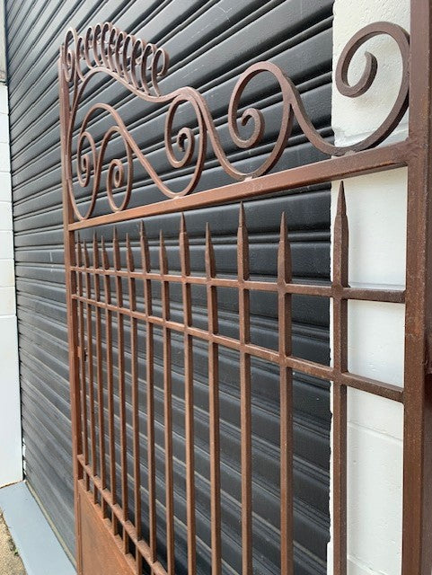 Vintage  Wrought Iron Driveway Gates #5684 Byron