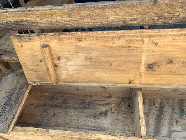 Vintage  Hungarian Box Bench Seat  #5205 Byron