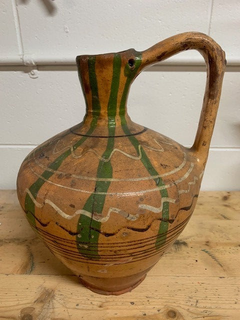 Vintage Hungarian  Glazed Ceramic  Jug  #5192  Byron